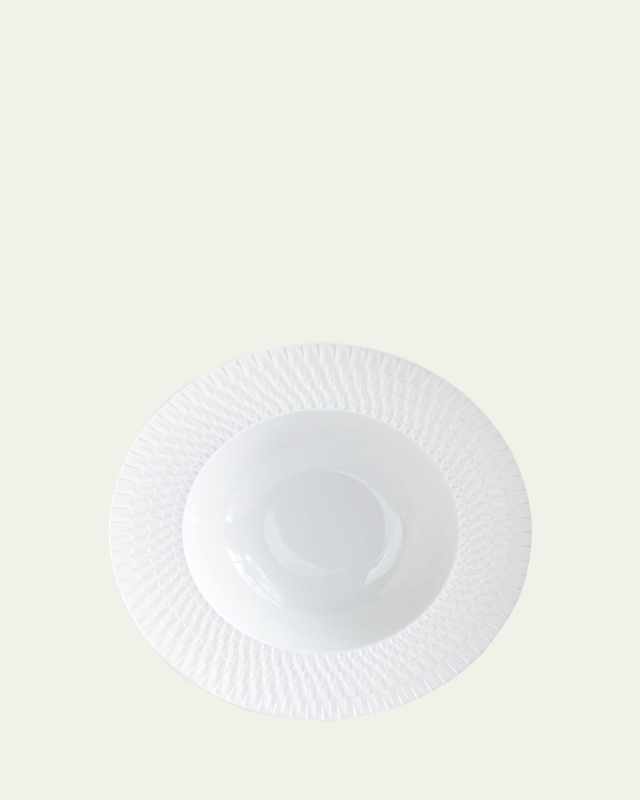 Twist White Rim Soup Plate